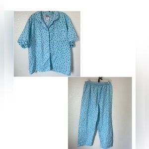 Anthony Richards 2 pc Womens Summer Floral  Pajamas Set ~ Size 1X